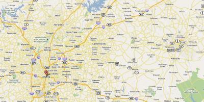 Mapa z Atlanta ga