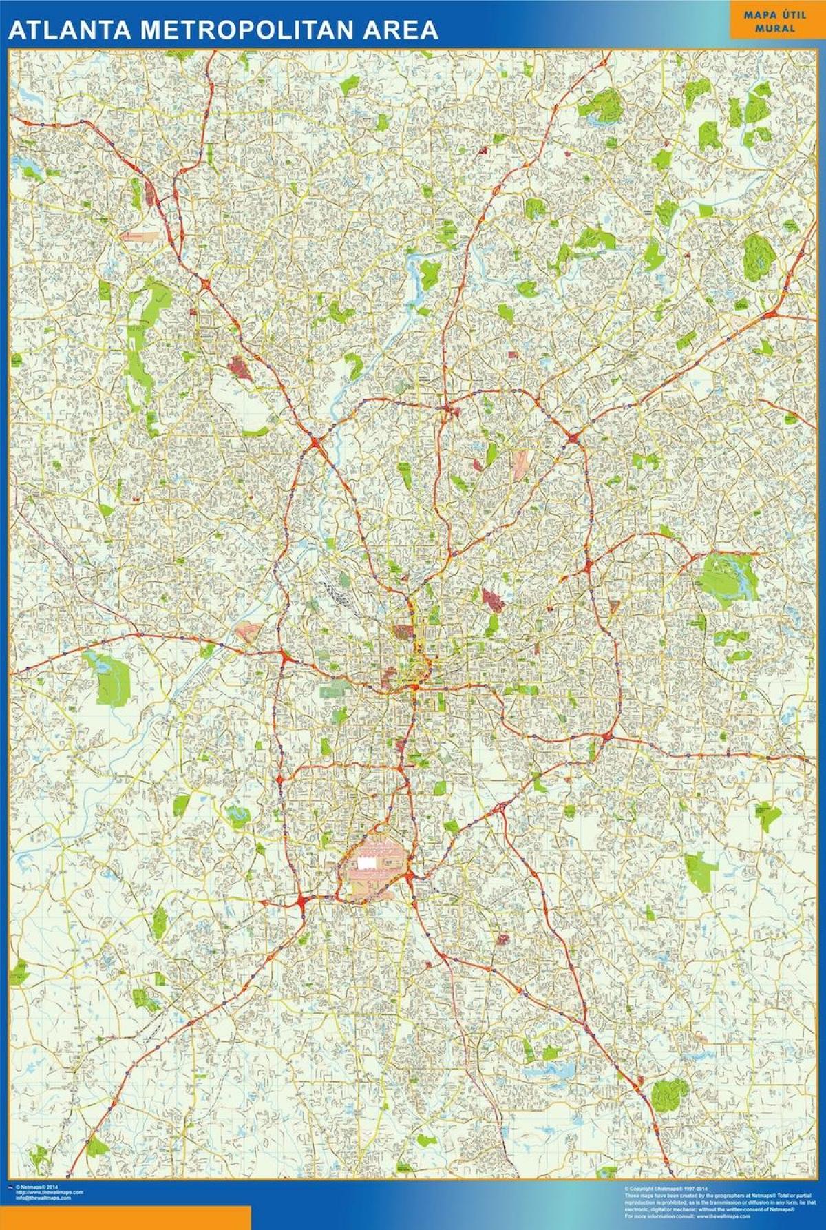 ulica mapu Atlanty