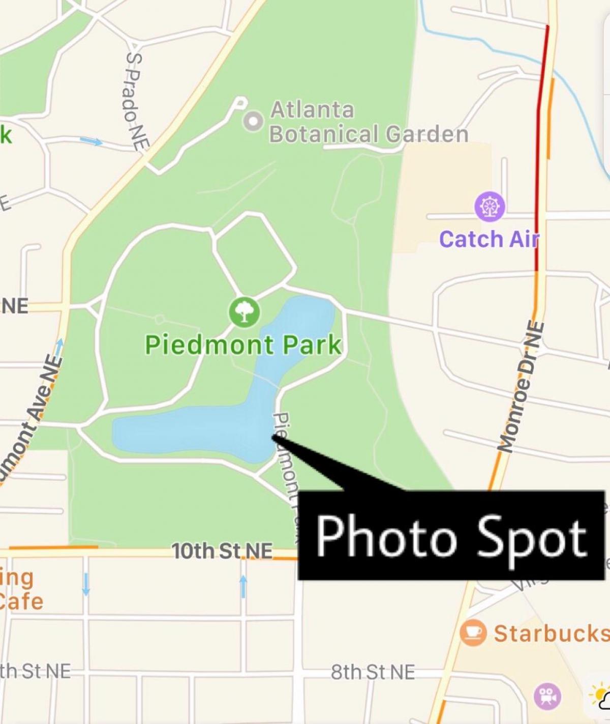 Piedmont park mapu