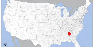 Atlanta sa na nás mapu