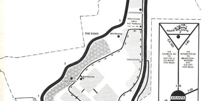 Mapa road Atlanta trati