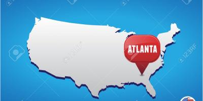 Atlanta v USA mapu